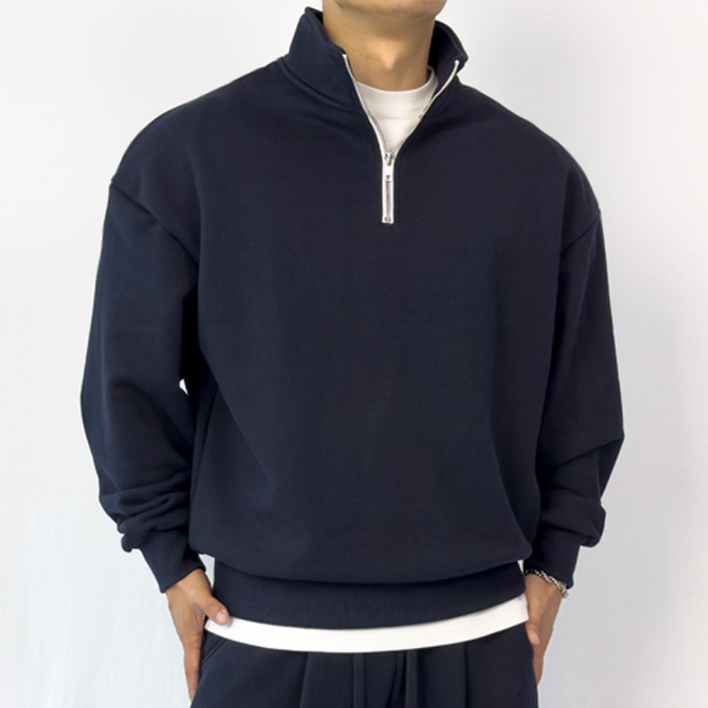 PACIENCIA 베이직 오버핏 하프집업 62,600원