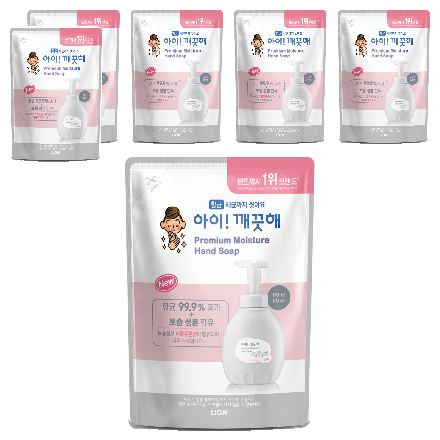 아이깨끗해 프리미엄 모이스처 핸드워시 퓨어로즈 리필 26,280원