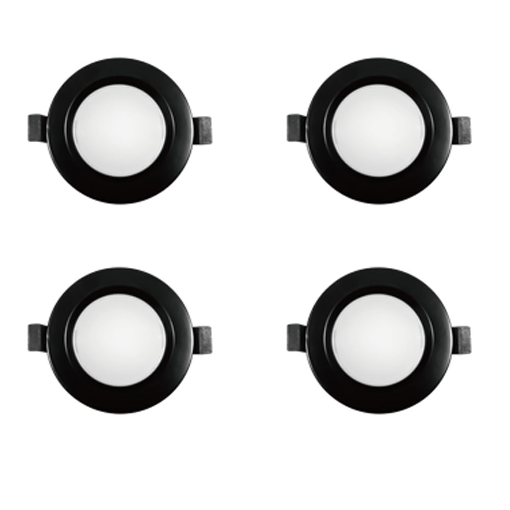 데이온 4인치 10W 심플 다운라이트 4p, 4개, 검정바디 전구색 19,200원