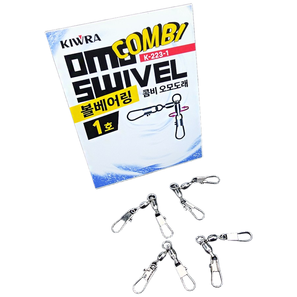 키우라 K-223 볼베어링콤비 오모도래 한치 갑오징어, 1개 2,700원