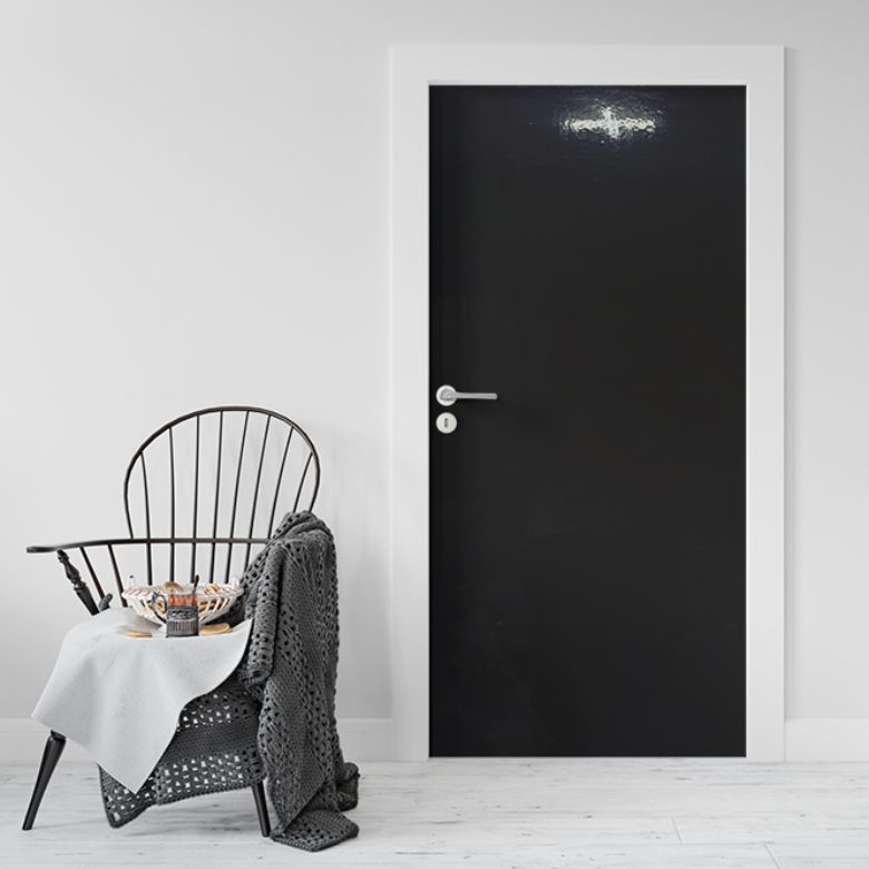 로즈로사 현관문 방문 시트지 2p, 51유광블랙(SM418), 100 x 210 cm 21,000원