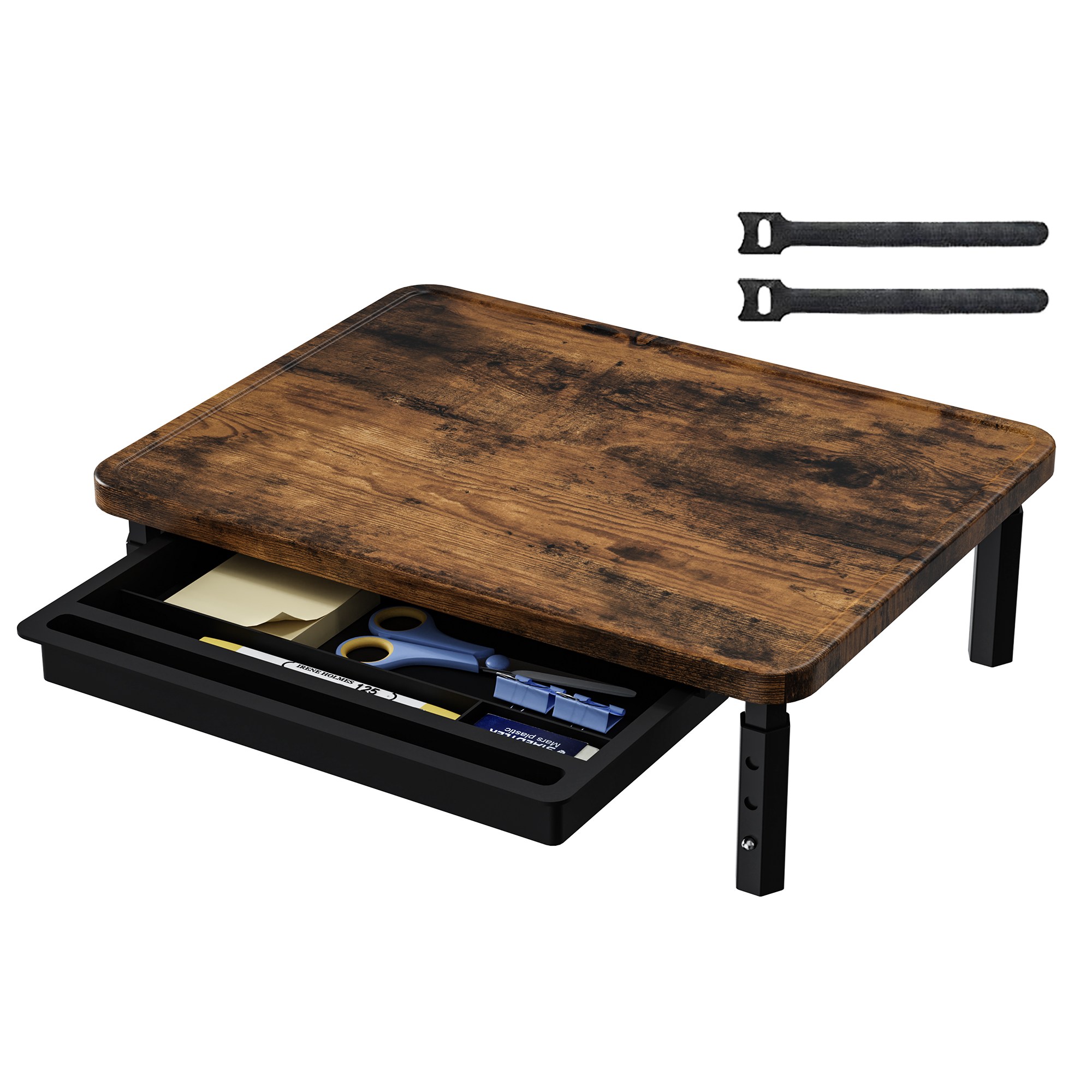 ETHU 모니터 받침대 높낮이 조절 업그레이드 모니터 거치대, 월넛색 31,900원