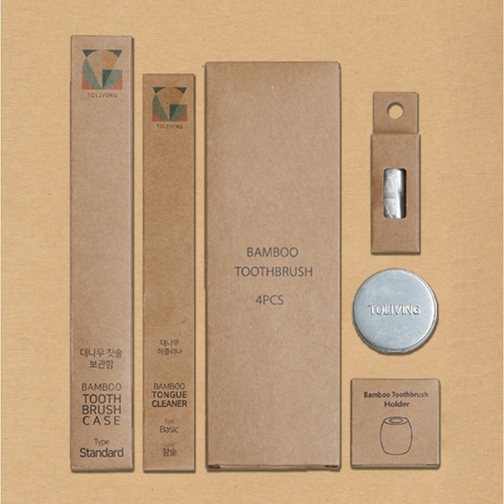 투리빙 친환경키트 대나무칫솔 6종 선물세트 제로웨이스트 무료각인 19,700원