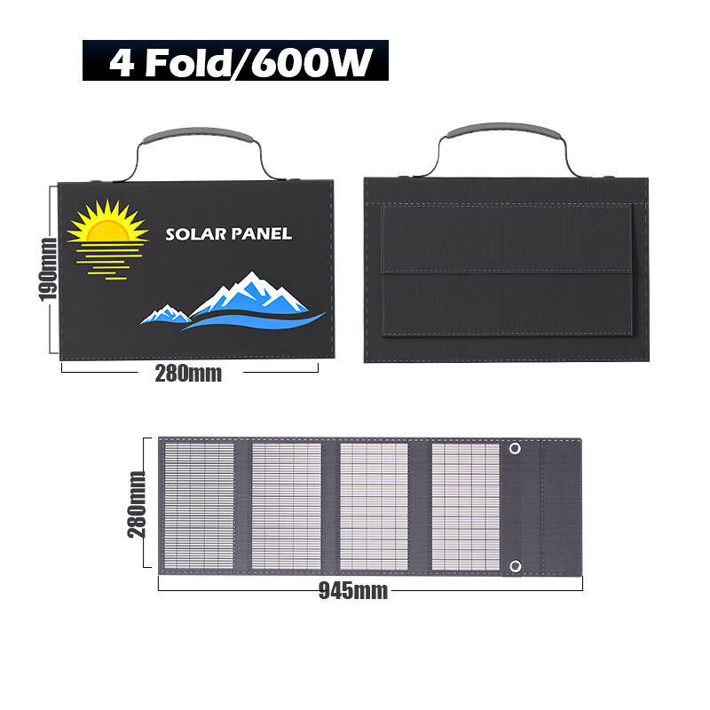 휴대용 태양광패널 6fold1000W 접이식 태양 전지 패널 USB/DC 출력 태양열 모바일 충전 전화 야외 낚시 게임 충전기 56,400원