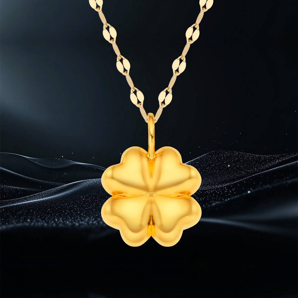 에바주얼리 행운의 선물 여성 금 목걸이 선물 통통클로버 24k 순금 펜던트 14k 18k 목걸이 280,900원