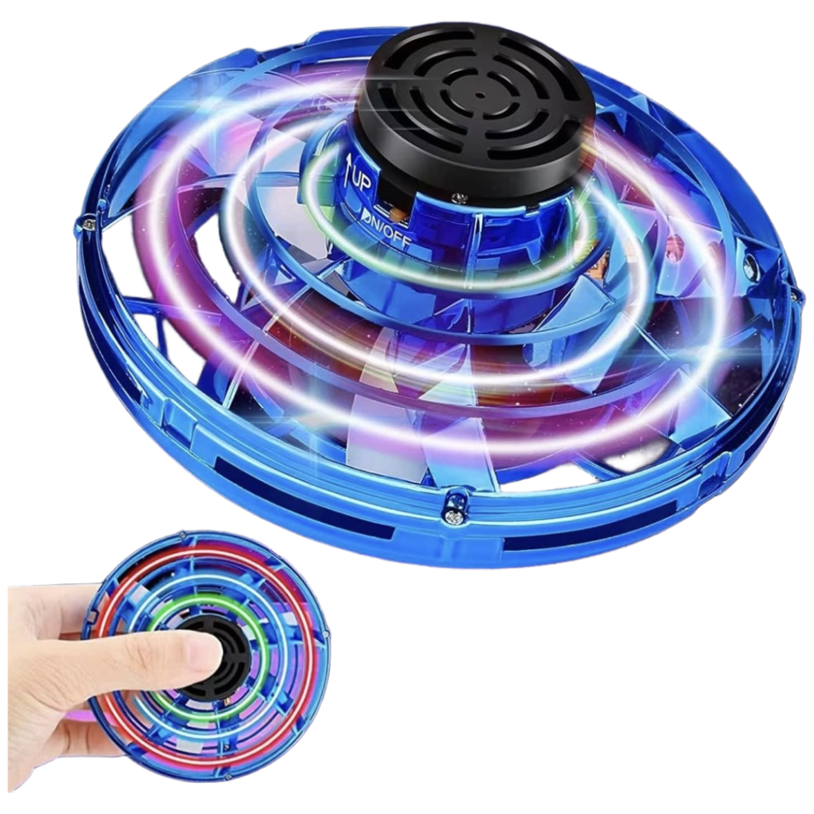 LED 부메랑 플라잉 토이 공중부양 UFO 팽이! 회전하는 리턴 볼 360도 컬러 비행 고속 자이로 스피너 USB 충전식 키덜트 선물 추천, 1개, 블루, 1개 18,900원