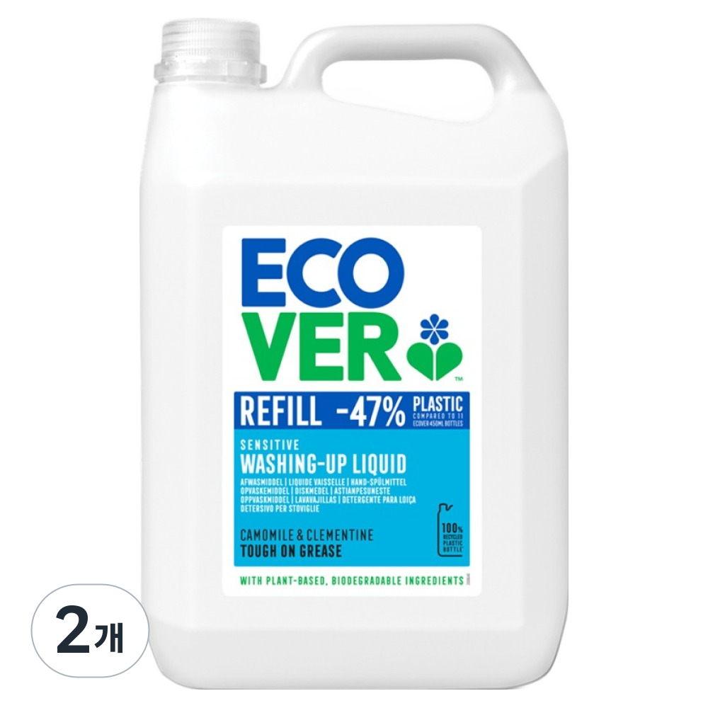 에코버 주방세제 캐모마일 & 귤, 5L, 2개 99,800원