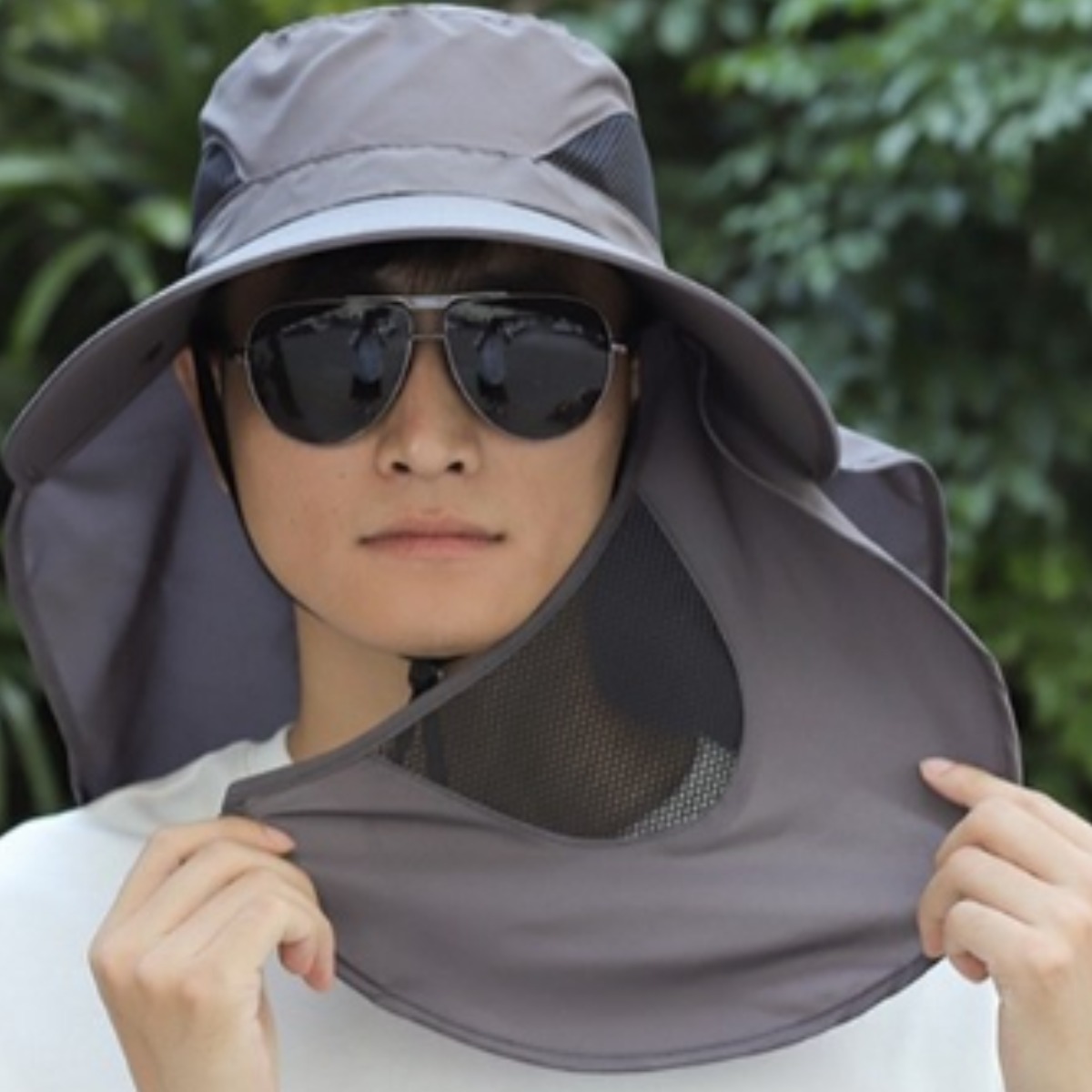 ANTIFLOW 자외선차단 착탈식 챙 넓은 모자목 커버 썬캡모자햇빛가리개 스포츠 낚시 모자햇빛가리개 9,990원