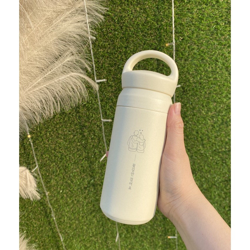 우감샵- 주문제작 각인텀블러 핸들텀블러 블랙/아이보리 어린이집선물/졸업선물/별자리텀블러/스승의날/돌답례품/회사홍보물 350ml 22,900원