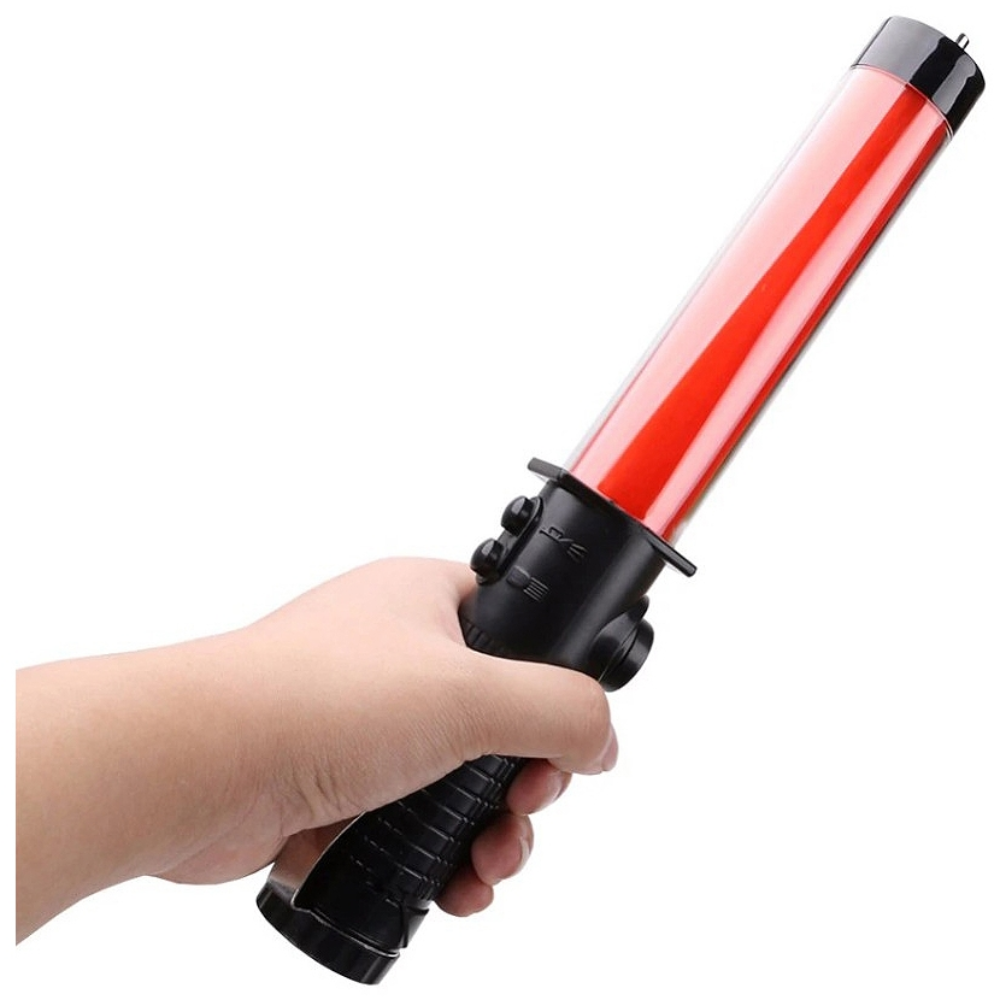 신호봉 경광봉 LED 호루라기 후레쉬 주차안내봉 주차봉 교통정리 (소형), 기본(빨강), 1개 7,900원