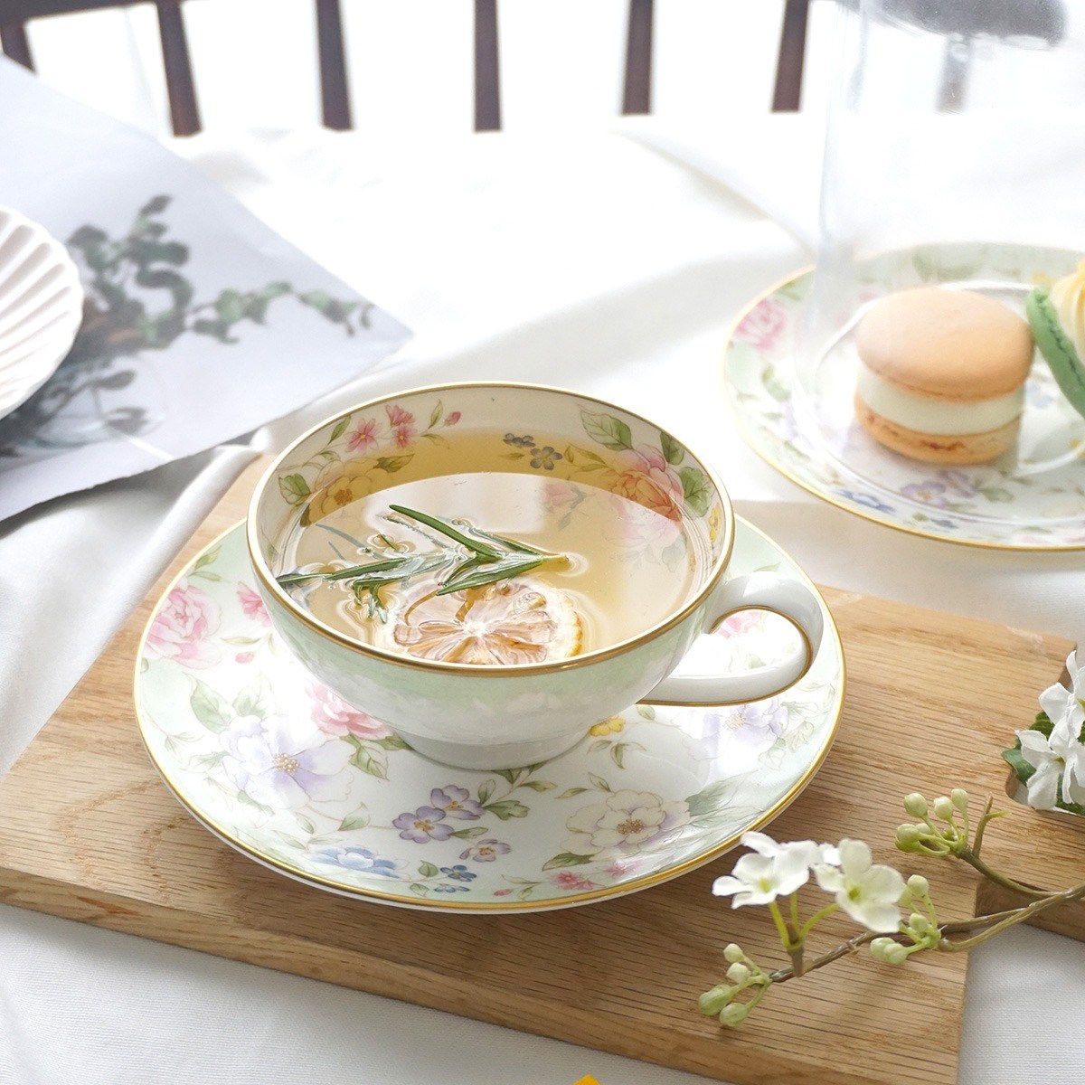 한국도자기 본차이나 로망스마리 2인 커피잔 세트 69,600원