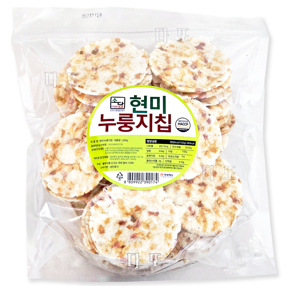 소담 현미누룽지칩 200g 6봉, 200g, 6개 23,950원