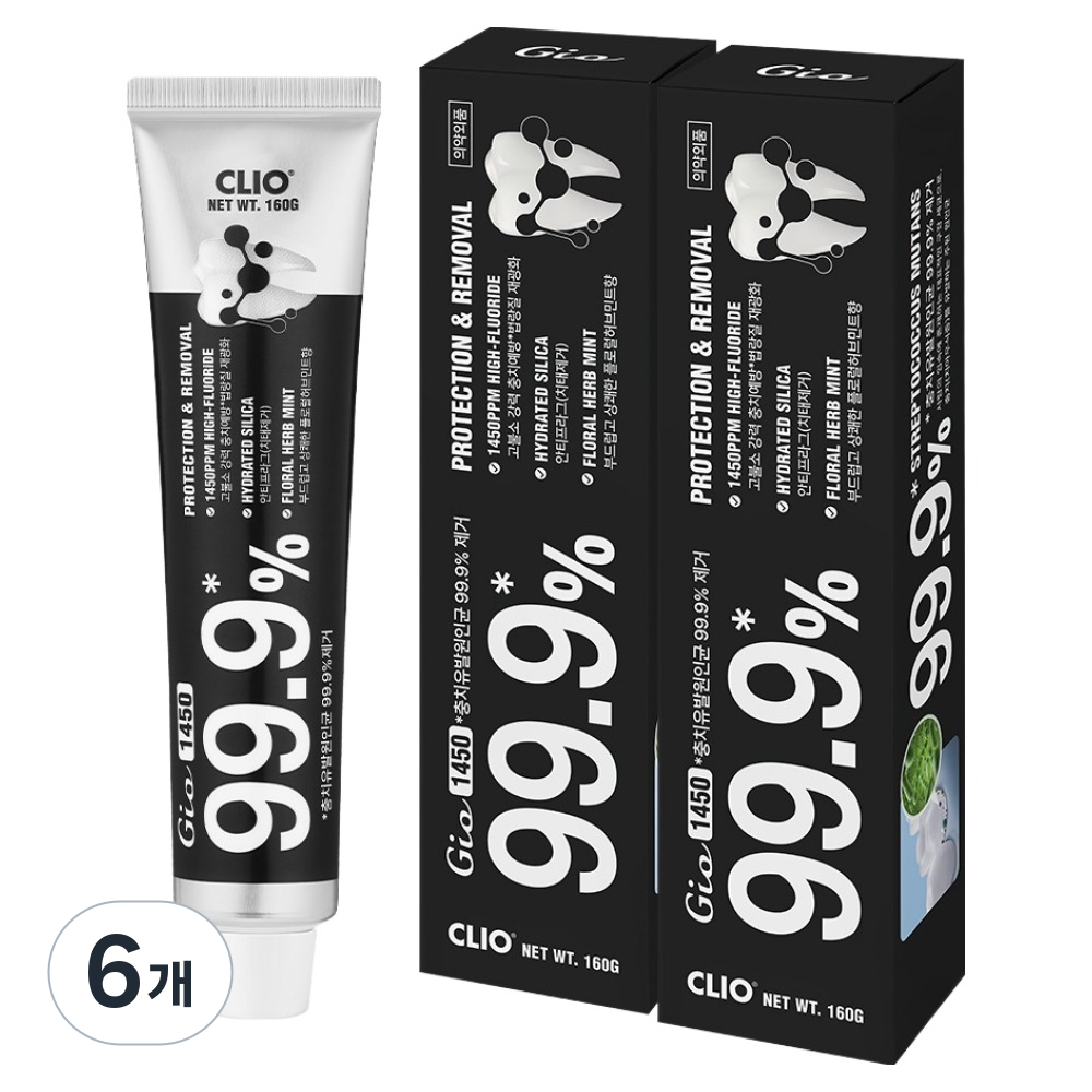 크리오 지오 일사오공 치약, 160g, 6개 10,890원