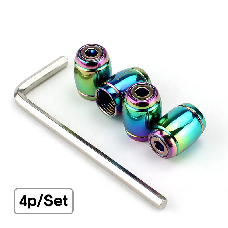 에이치 스토리 프리미엄 함금 타이어 밸브캡 4p세트, 1세트, 레인보우 10,500원