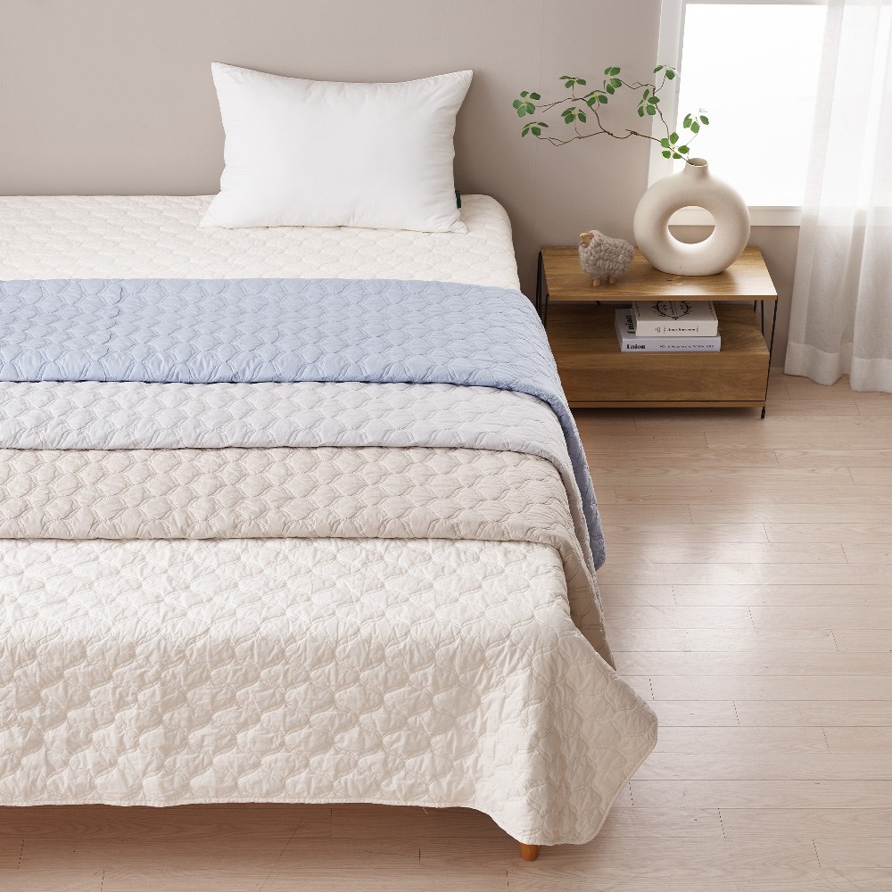 루마인홈 호주산 양모 고밀도 프리미엄 워싱 스프레드 싱글사이즈, 아이보리 65,000원