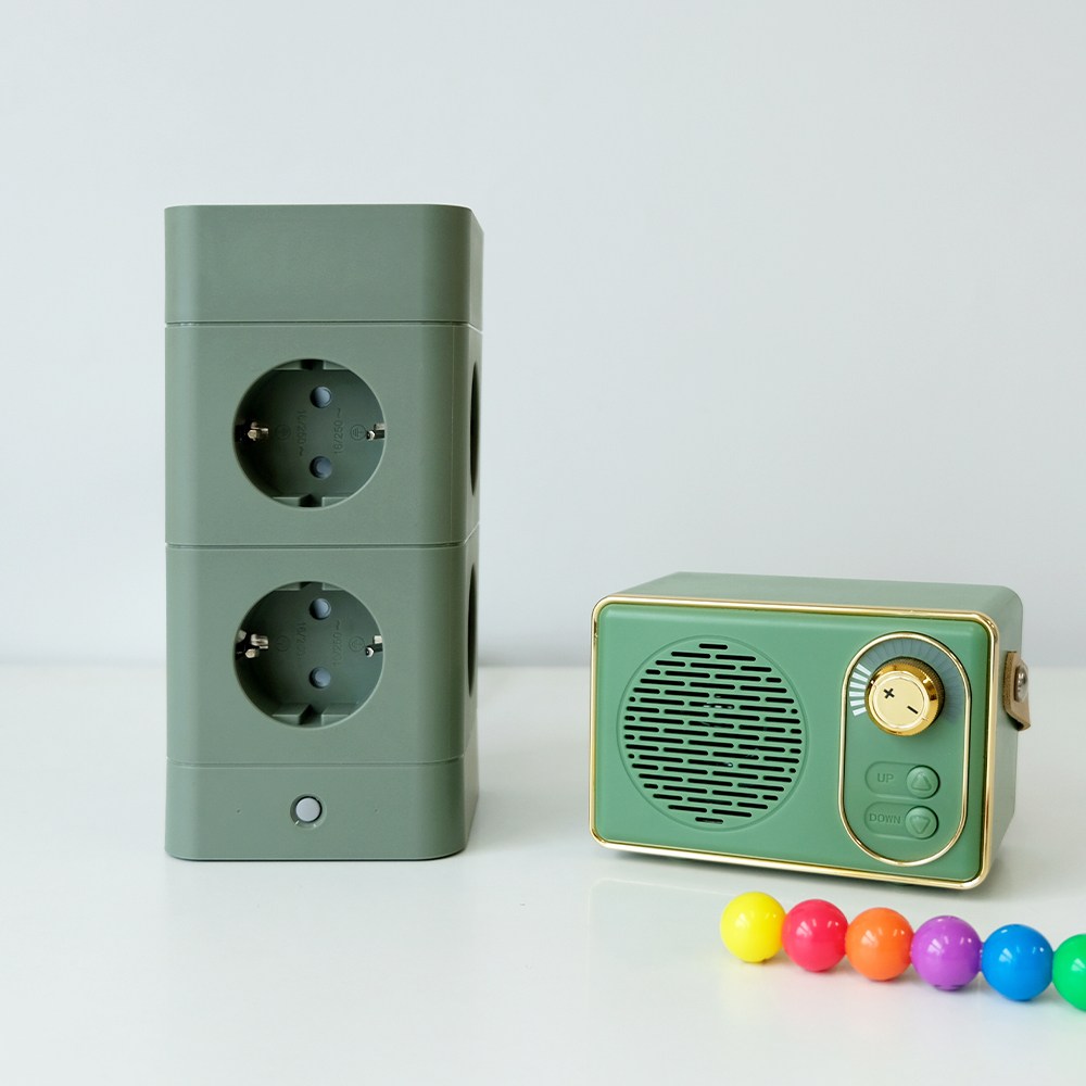 에코너 고용량 타워 멀티탭 총12구 고속충전기 내장 USB C타입 PD 20W, green ton, 1개, 180cm 64,000원