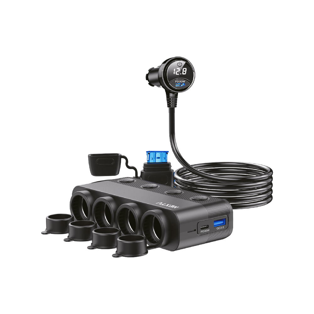 7in1 차량용 USB 멀티소켓 시거잭 4구 개별전원 고속충전기 자동차 스마트폰충전 QC3.0 PD30W 12V/24V호환, 4구, 1개 26,000원