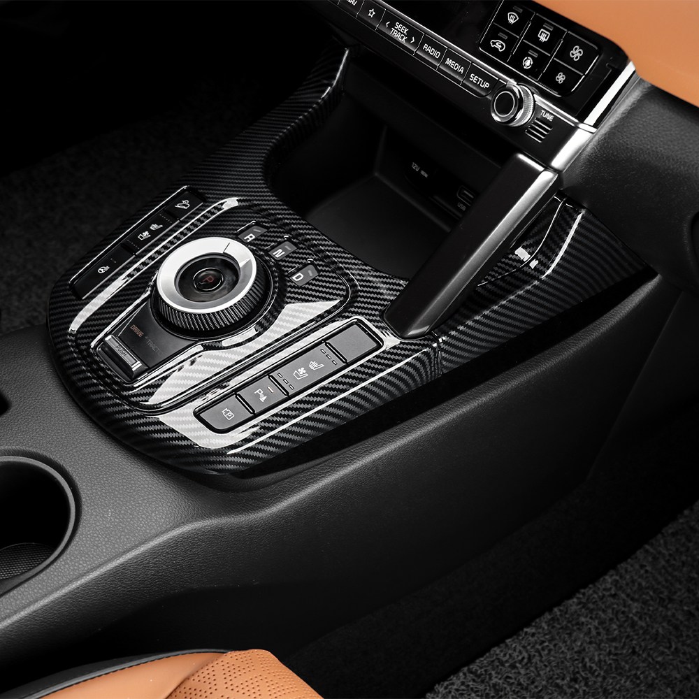 유투카 호환 더뉴 셀토스 튜닝 기어패널 커버 카본 몰딩 용품 차량 드레스업 39,500원