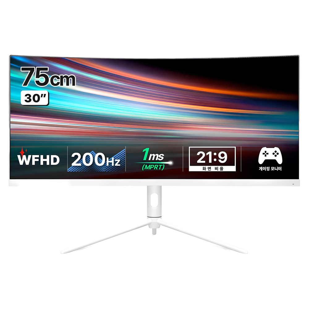 한성컴퓨터 WFHD 울트라 와이드 200Hz 게이밍 모니터, 75cm, TFG30F20W(무결점) 259,000원