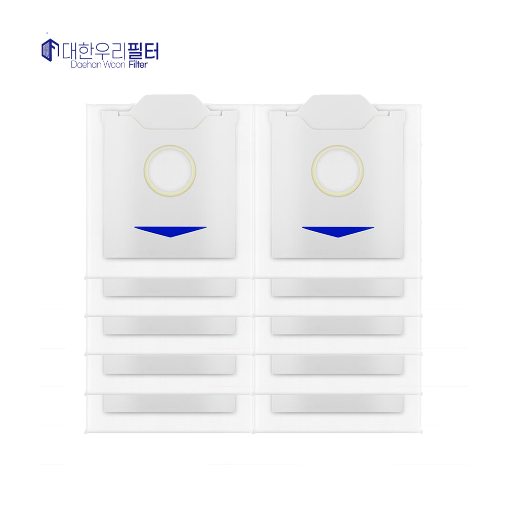 [호환] 대한우리필터 에코백스 N30 프로 옴니 소모품 더스트백 먼지봉투, 10개, 수량 13,200원