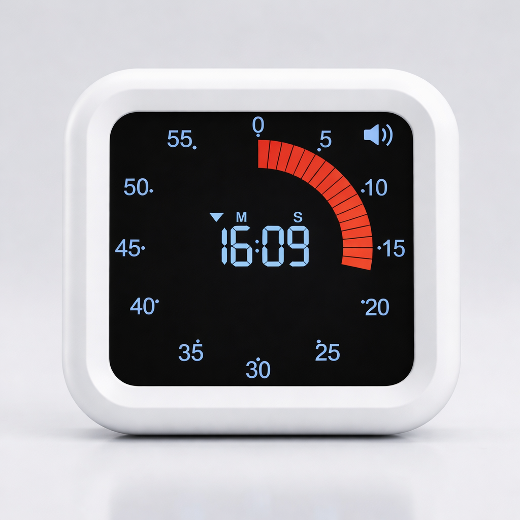 민틱 구글타이머 무소음 타임타이머, 1개, 화이트 28,000원