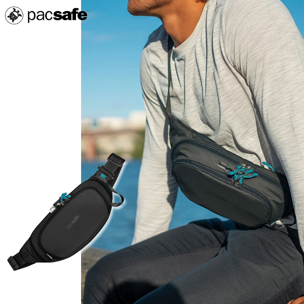 팩세이프 에코 힙색(슬링백) 웨이스트팩 3.5L / PACSAFE ECO 크로스백 도난방지 등산가방 유럽여행 RFID차단, 현재가 134,000원
