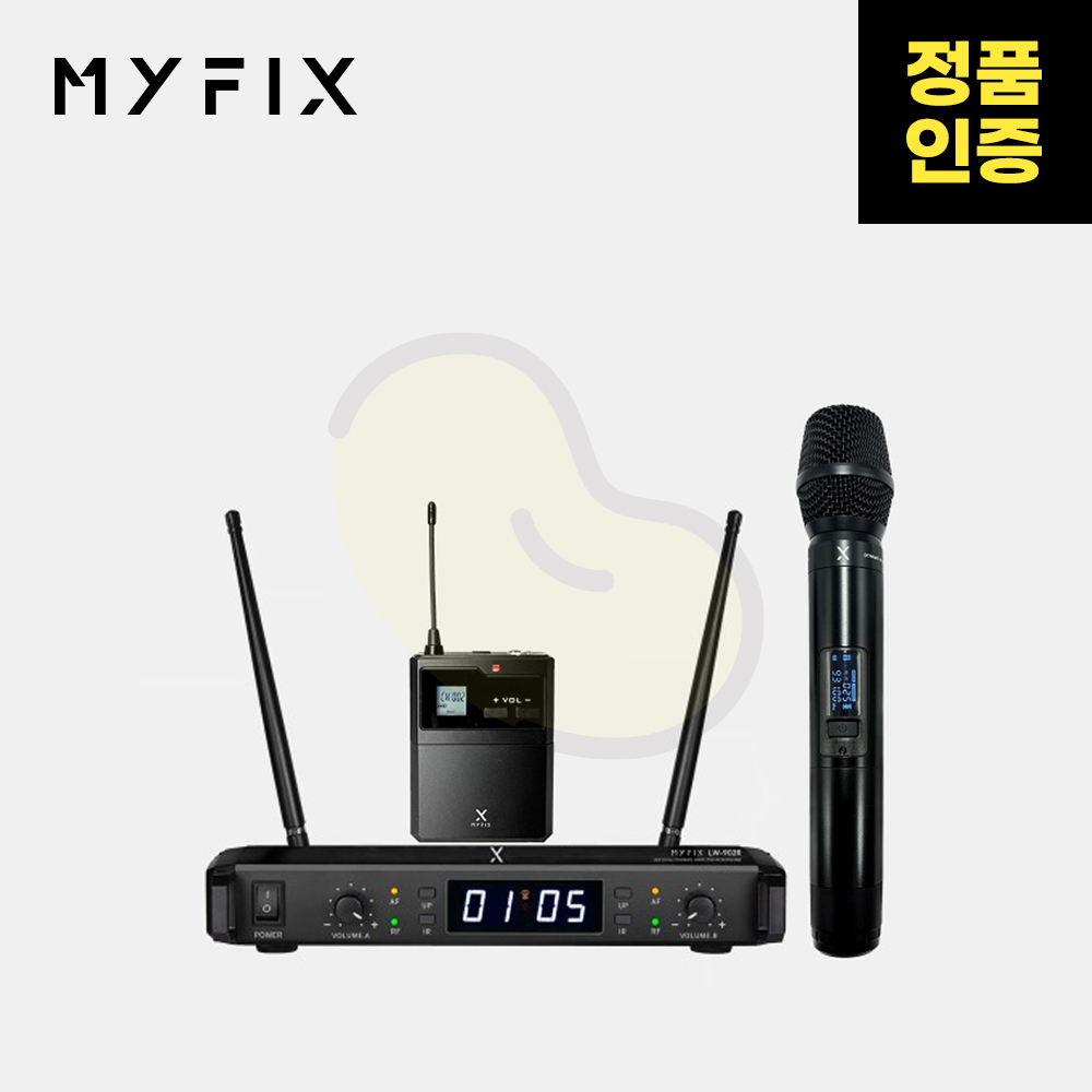MYFIX(마이픽스) LW-902R 교회 행사 강의용 2채널 무선마이크 시스템 360,000원