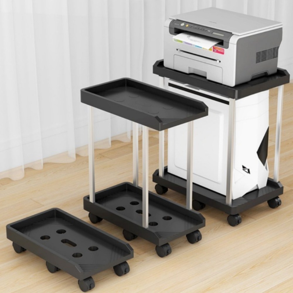 컴퓨터 PC 본체받침대 2단 광폭형 PC 트롤리 다이 선반기능 다용도받침대 17,900원