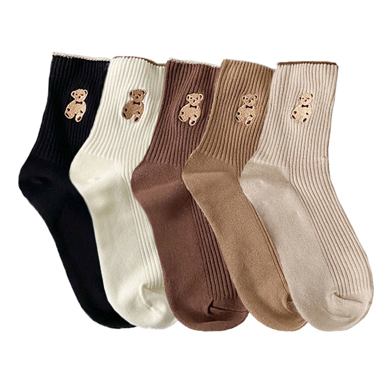 귀여운 캐릭터 포인트 발목  중목 양말 컬러 학생 데일리 양말 6,980원