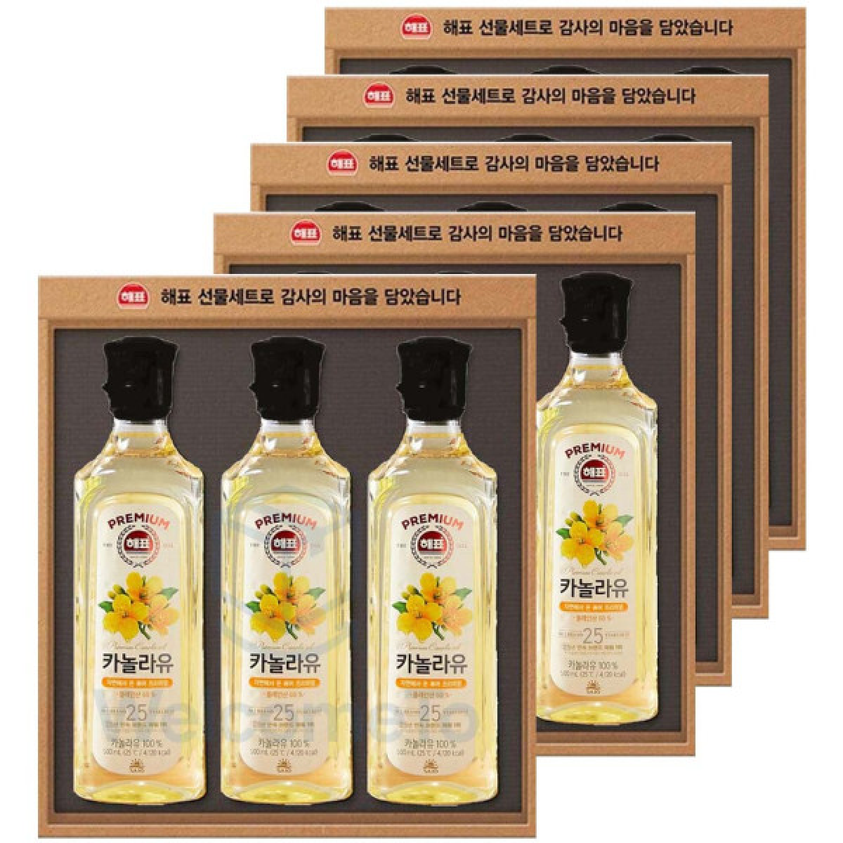 해표사조선물세트 고급유 3호x 카놀라유 명절 추석 설 집들이 거래처 고객 답례품 직원 79,600원