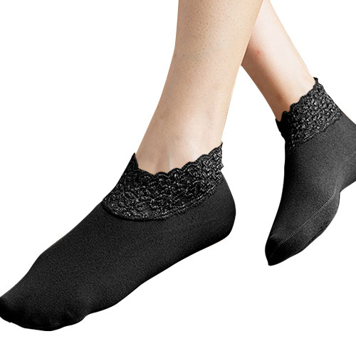 로아 겨울 기모 레이스 양말 5P 발목덧신 단목 11,400원