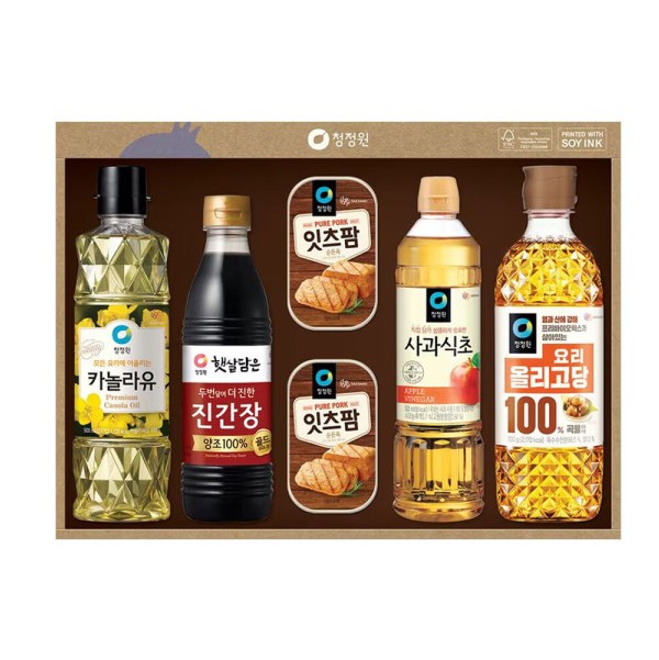 청정원 스페셜S호 4세트 (1박스) 선물세트 명절 추석 선물세트 대량구매 카놀라유 간장 햄 53,900원