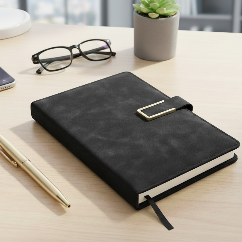 프라임그래피 업무용 다이어리 방수 심플 A5, 1개, 딥 블랙 10,300원