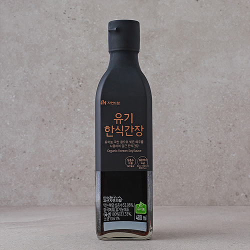 자연드림 유기 한식간장, 1개, 480ml 12,900원