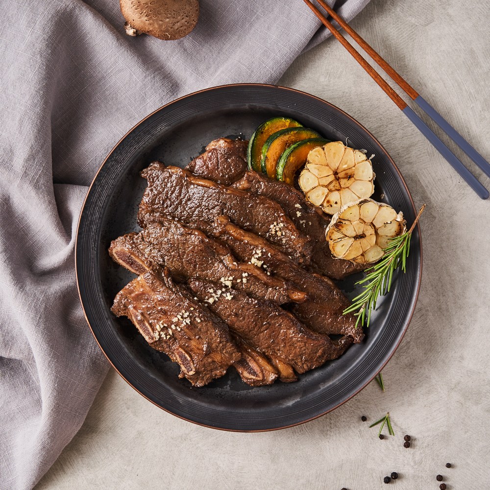 따봉프레시 허브발효물을 넣어 몸에 좋고 부드러운 양념LA갈비, 2개, 1kg 65,450원