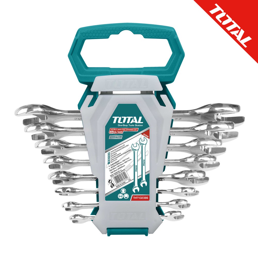 토탈공구 더블 오픈엔드 스패너 세트(8P) - THT102386, 1개 10,300원