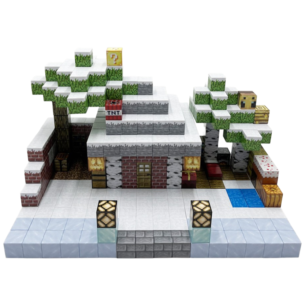 키디즘 마크 자석블럭 큐브 눈쌓인 집 448피스 어린이 쌓기놀이 장난감, 1개, 단일상품 124,000원