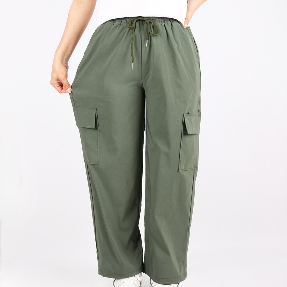 엔케이아울렛 [1+1]A-여성와이드스트링팬츠 여자 바스락 캐주얼 데일리 밴딩 카고 건빵 투웨이 29,800원