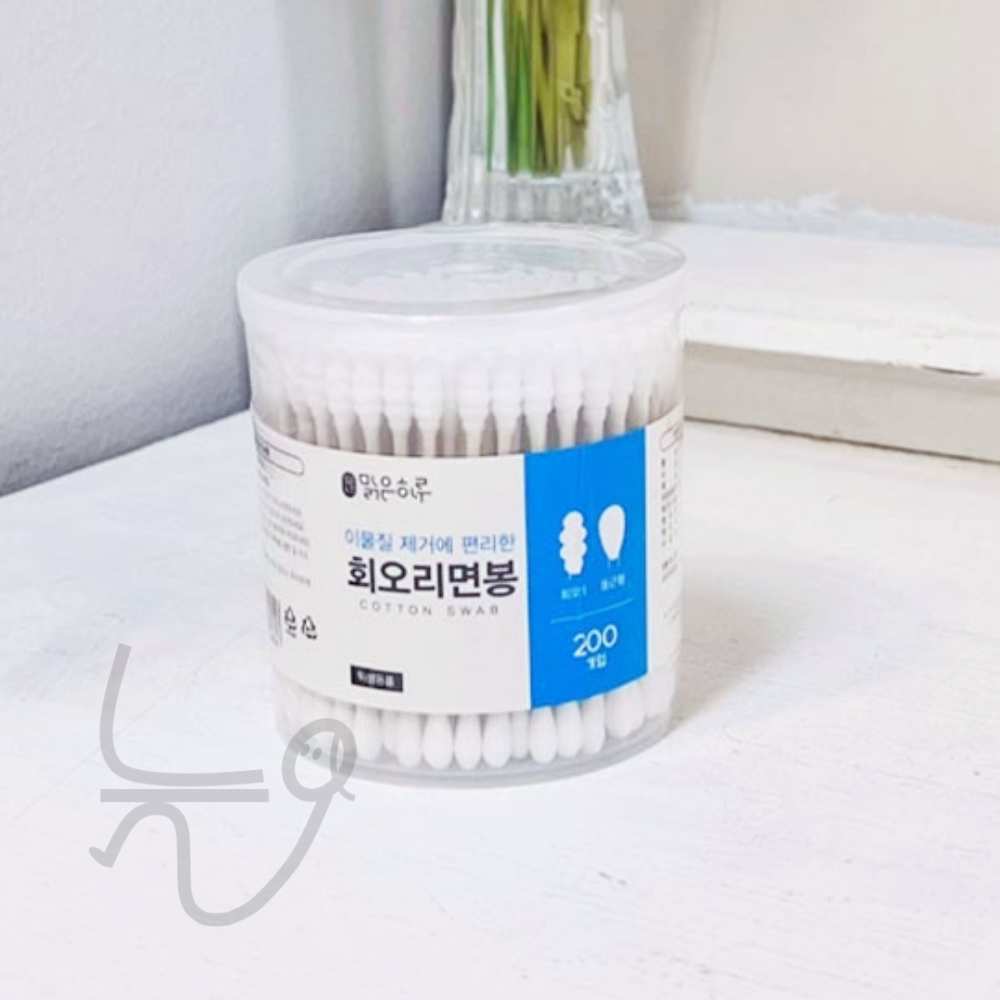 원형 회오리면봉 200개입 병원 귀지 위생용품 귀이개 귀청소 순면 1,300원
