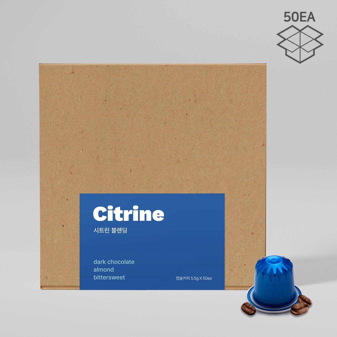 네스프레소 호환 브리즈빈 고소한 캡슐커피 시트린 블렌드, 2개, 50개입, 5.5g 55,000원