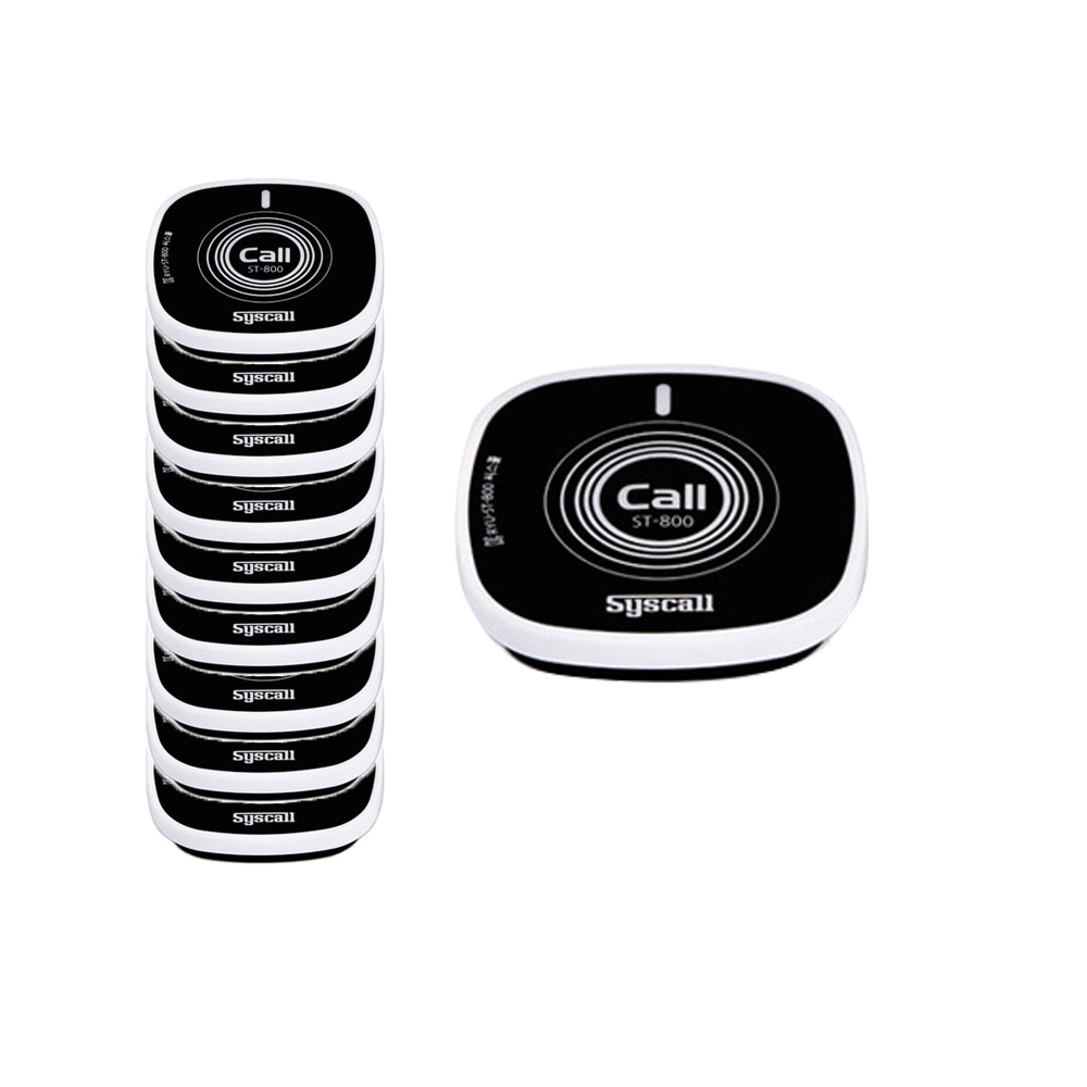 씨스콜 슬림사각 호출벨 블랙화이트 10p, ST-800 69,800원