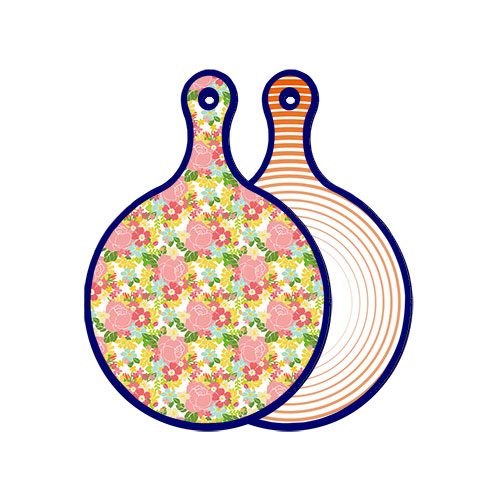 로엠디자인 블루에디션 양면 디자인 원형 서빙도마 분홍장미넝쿨 4,510원