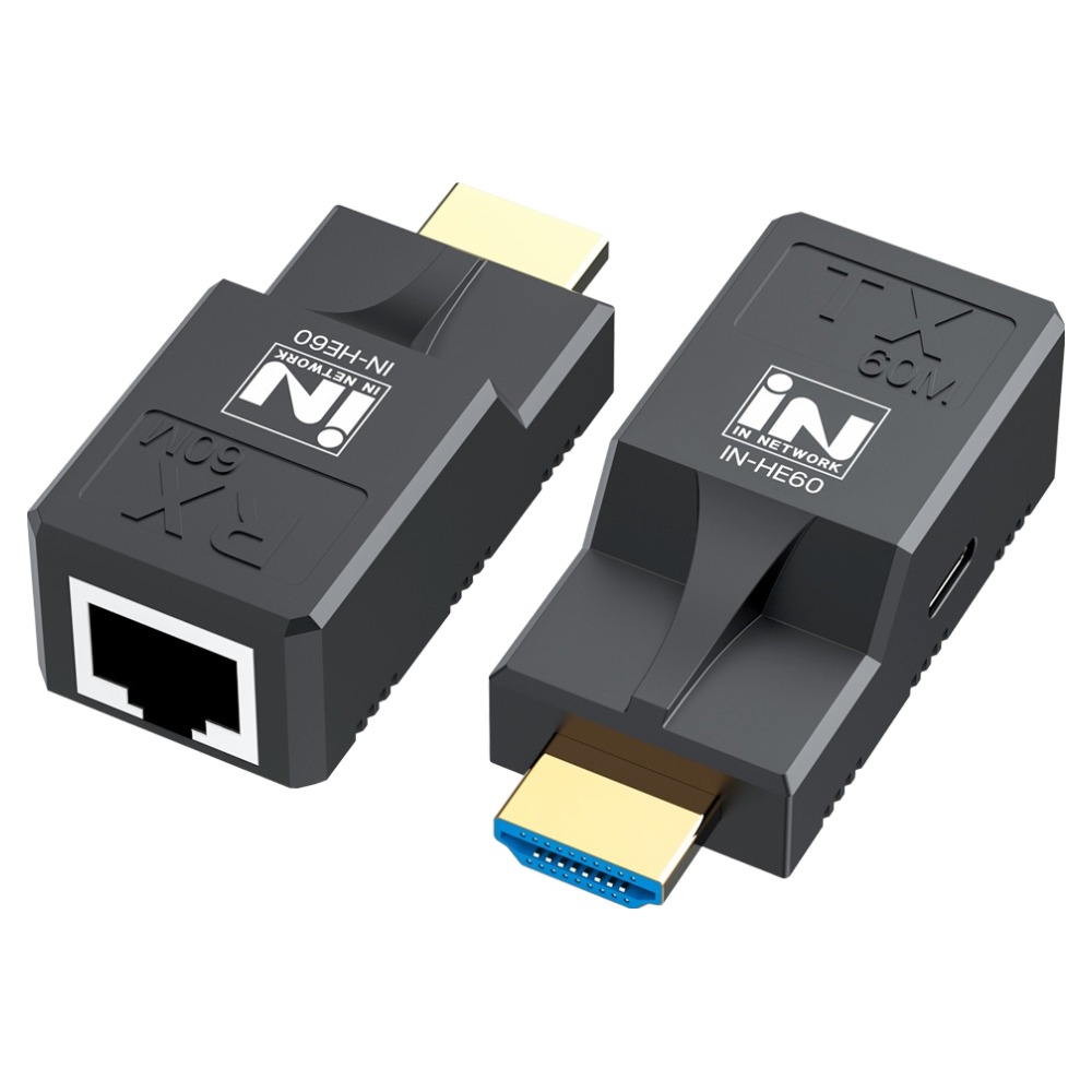 인네트워크 FHD 지원 HDMI 신호 장거리 전송 리피터 IN-HE60, 1개, 48.7mm 25,300원