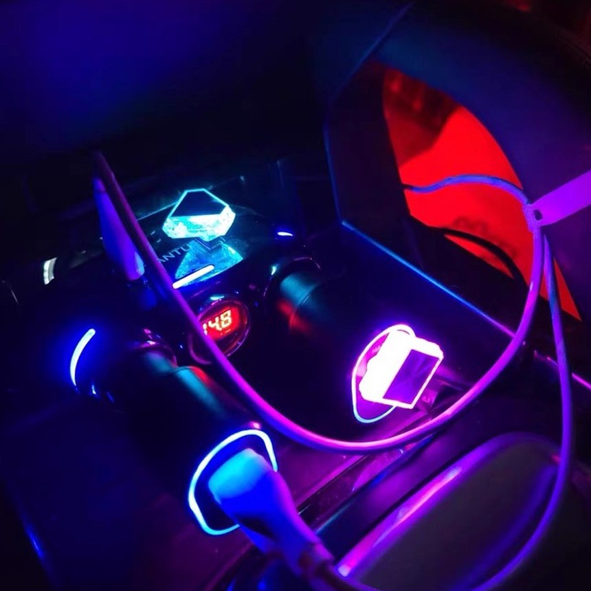 차량용 무드등 C타입 LED 풋등 엠비언트라이트 자동차 실내 조명 튜닝 실내등 7,740원