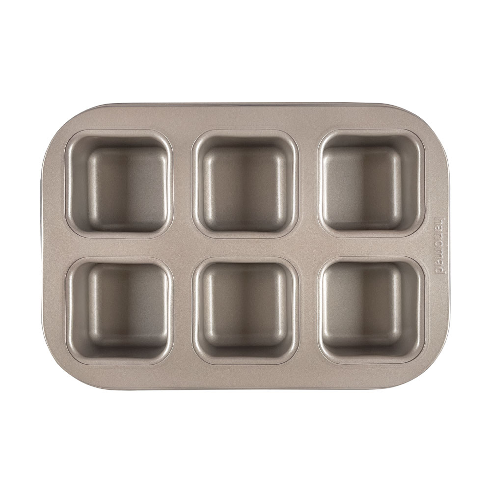 아노마드 미니큐브팬 사각머핀틀 미니식빵몰드 6구 골드 8,200원