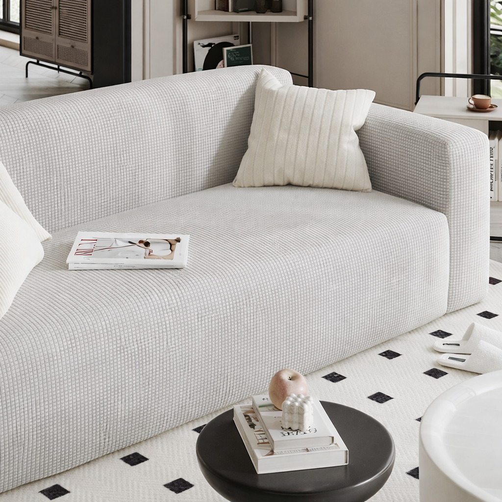 [먼지없는] 아로무드 와플 소파커버 + 자체제작 고정 스펀지 23,300원