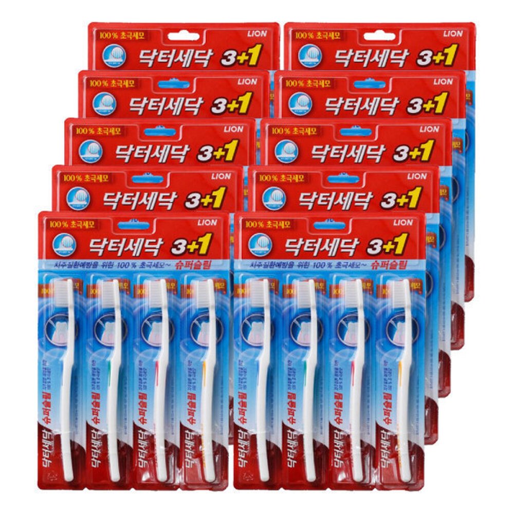 CJ라이온 닥터세닥 슈퍼슬림 칫솔 4입 극세모 10개 54,690원