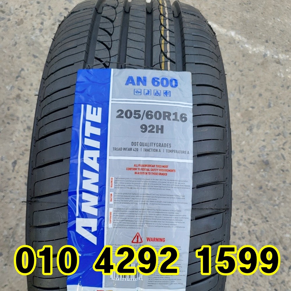 안나이트 신품타이어 205/60R16 니로 I40 쏘나타 코나 쏘울 셀토스 SM5 2056016 일산 김포 파주, 1개 73,000원