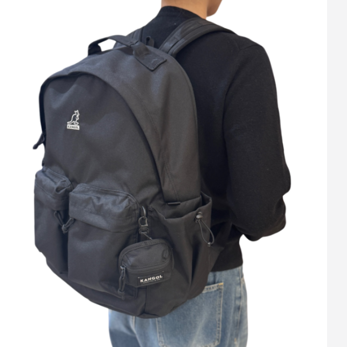 [국내정식매장] 캉골 가방 Kangol 레트로코어 스탠다드 스플릿 백팩 1471 블랙 책가방 88,000원