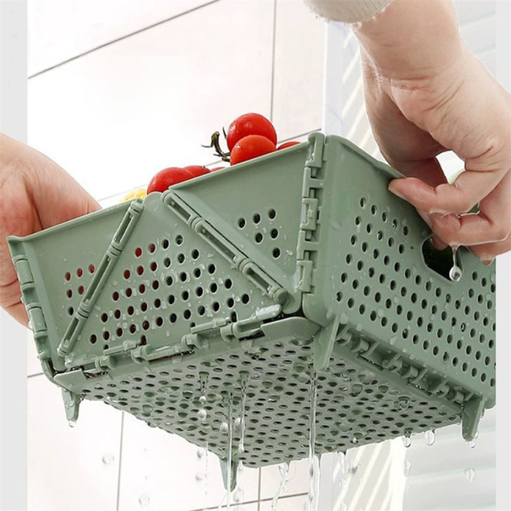 하우스픽 싱크대접이식보조선반 접이식수납바구니 통풍사각바스켓 싱크대다용도정리 3,900원